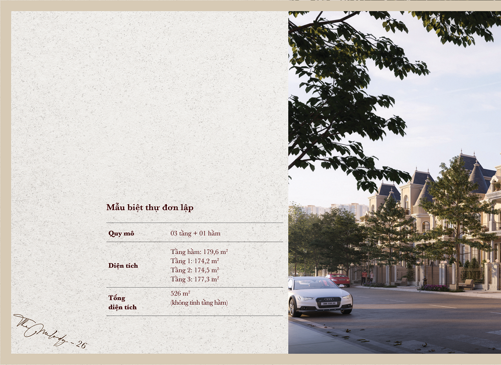 Thiết kế biệt thự đơn lập The Melody Village
